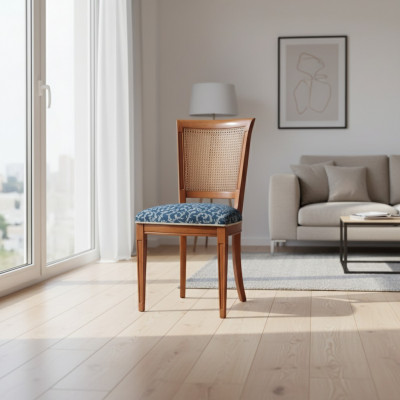 Stull Klassesch Iesszëmmerstull Luxus Sëtzmiwwel Designer Lehnstull