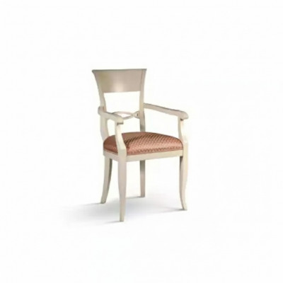 Stull mat Armlehn Braun Design Wunnzëmmer Polster Iesszëmmer Holz Neit