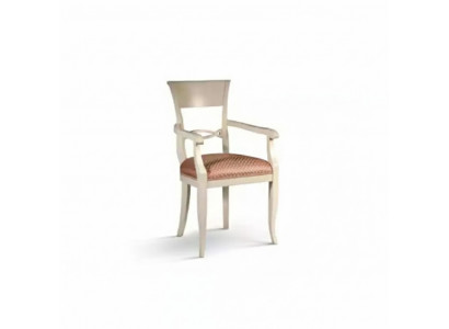 Stull mat Armlehn Braun Design Wunnzëmmer Polster Iesszëmmer Holz Neit