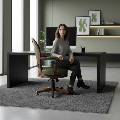 Bürostull Dréistull Chefsessel Sessel Dréibare Stull Miwwel Büro Nei