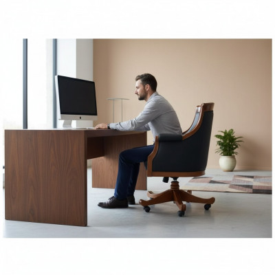 Luxus Büro Stull Still Polster Stiller Designer Miwwelen Büro Rotativ