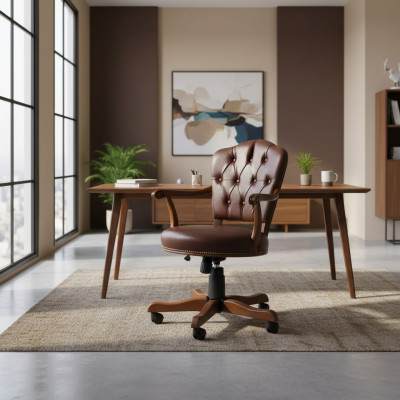 Fotell Still Design Polsterstull Stillen Italien Miwwelen Bürostill Klassesch