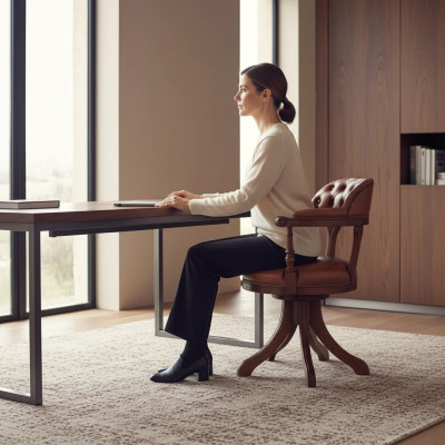 Bürosstull Dréi-Stull Büro Home Office Stull Dréistill Bürosmiwwelen Nei