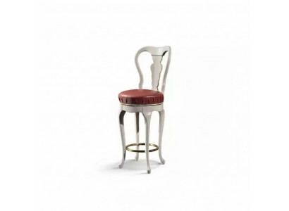 Klassesche wäisse Stull Designer Barhocker Holzstull Luxus Miwwelen Hocker