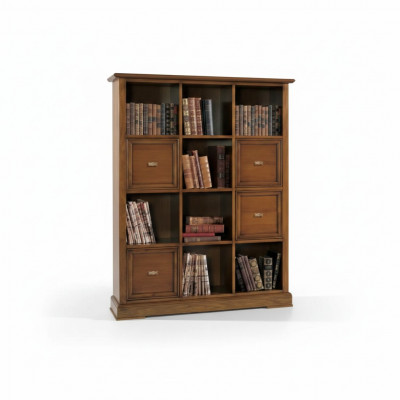 Wunnzëmmerschaf Bücherregal Anrichte Klassesch Miwwelen Regaler Holz