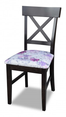 Klassesche Stull Schwaarz Holz Sëtz Polster Design Textil Modern Stil Nei