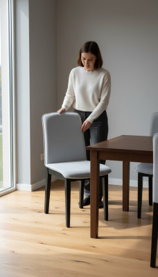 Stull Wäiss Iesszëmmer Stil Klassesch Still Gepolstert Design Luxus Nei