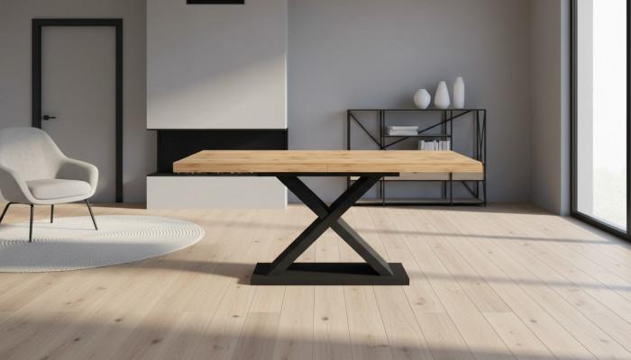 Iessdësch Dësch Iesszëmmer Wunnzëmmer Braun Holz Design Luxus Modern