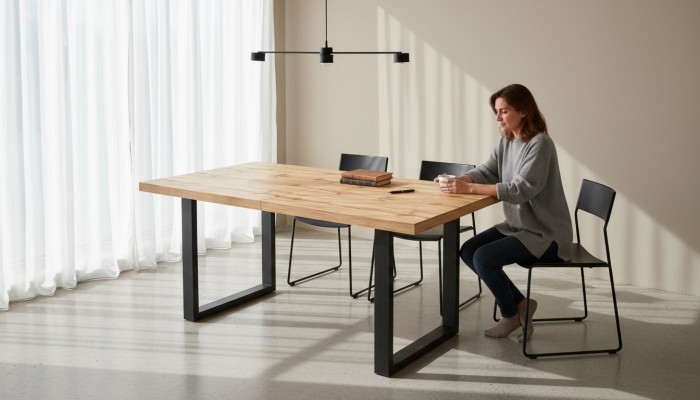 Iessen Dësch Dësch Iesszëmmer Wunnzëmmer Miwwelen Design Luxus Modern Dëscher