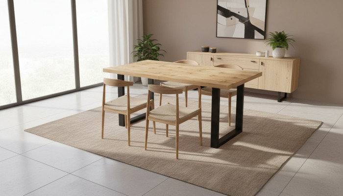 Iessen Dësch Dësch Iesszëmmer Wunnzëmmer Miwwelen Design Luxus Modern Dëscher