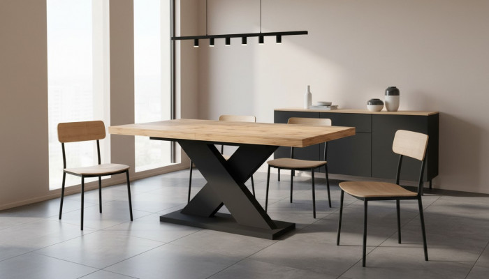 Iessdësch Auszéi-bar Holz Dëscher Modern Design Iesszëmmer Luxus Miwwelen