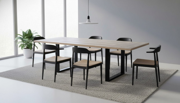 Iessdësch Iesszëmmerdësch Iesseck Dësch Iesszëmmer Modern Holz Braun