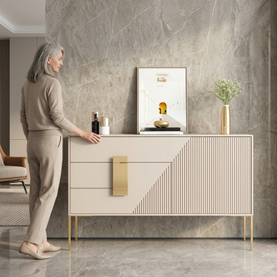 Kommod Sideboard Holz Gri Esszëmmer Design Luxus Modern Miwwel Neien