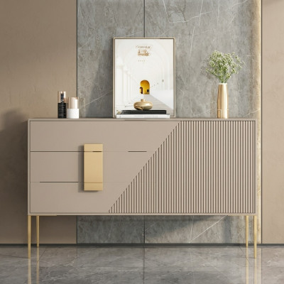 Kommod Sideboard Holz Gri Esszëmmer Design Luxus Modern Miwwel Neien