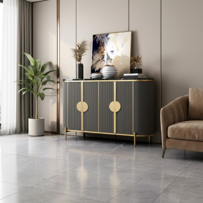 Luxus-Säitendësche Kommode Wunnzëmmer Designer Gro Miwwelen Modern Nei