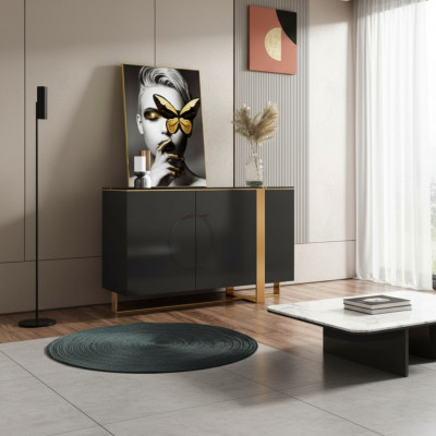 Kommode Holz Schief Schiefdëscher Miwwelen Kommode Sideboard Schaf Modern