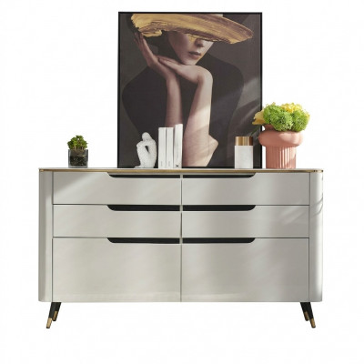 Design-Kommode Anrichte Sideboard mat Tiräng Schrack Wunnzëmmer Nei