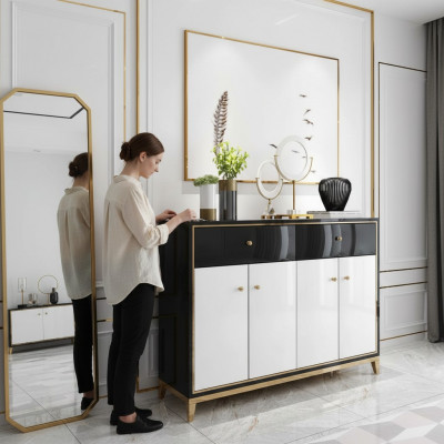 Kommode Schaf Sideboard Wäiss Modern Kommoden Iesszëmmer Holz Luxus Neit