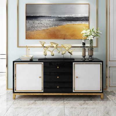 Design Kommode Wunnzëmmer Anrichte Modern Sideboard Holz Schaf Neien