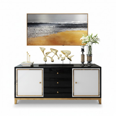 Design Kommode Wunnzëmmer Anrichte Modern Sideboard Holz Schaf Neien