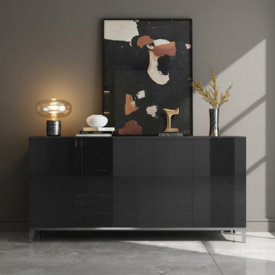 Sideboard Luxus Kommode Regal Holz Zentralschränk Wohnzëmmer Modern Designer