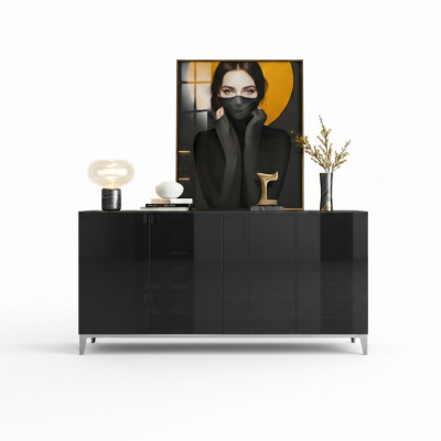 Sideboard Luxus Kommode Regal Holz Zentralschränk Wohnzëmmer Modern Designer