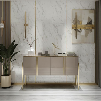 Designer Kommod Anrichte Schaf Regal Holz Luxus Kommoden Sideboard