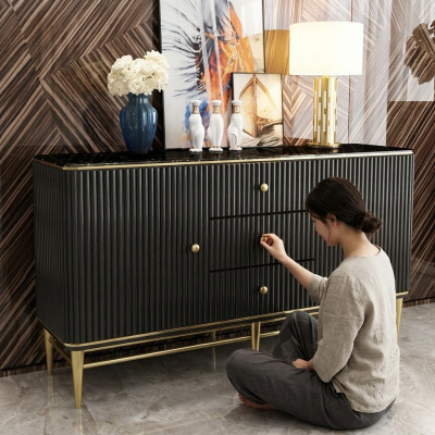 Miwwelen Wunnzëmmer Kommoden Sideboard Luxus Holz Schaf Designer Nei