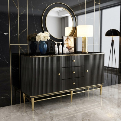 Miwwelen Wunnzëmmer Kommoden Sideboard Luxus Holz Schaf Designer Nei
