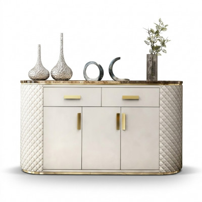 Kommode Design Holz Schaf Luxus Sideboard Lowboard Anrichte Wäiss Nei