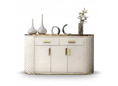 Kommode Design Holz Schaf Luxus Sideboard Lowboard Anrichte Wäiss Nei