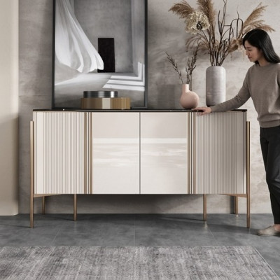 Kommode Holz Designer Schaf Regal Modern Sideboard Kommodeschaf