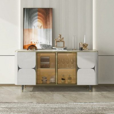 Kommode Holz Schief Schaf Anrichte Wäiss Miwwelen Sideboard Schaf Modern Nei