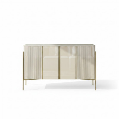 Säitendësch Modern Holz Wunnzëmmer Miwwelen Schaf Kommode Luxus Beige