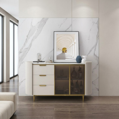 Designer Kommode Anrichte Schaf Wohnzimmer Regal Edelstol Luxus Board