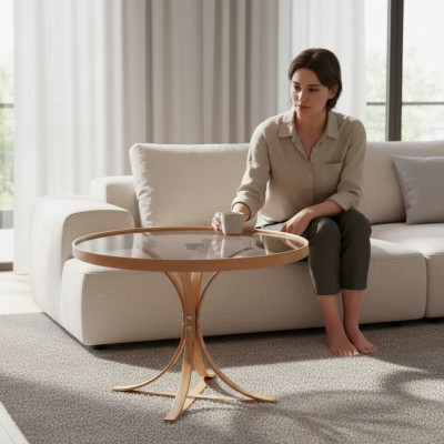 Modernen Designer Couchtisch Ronn Ariichtung Luxus Dësch Kaffi Wunnzëmmer