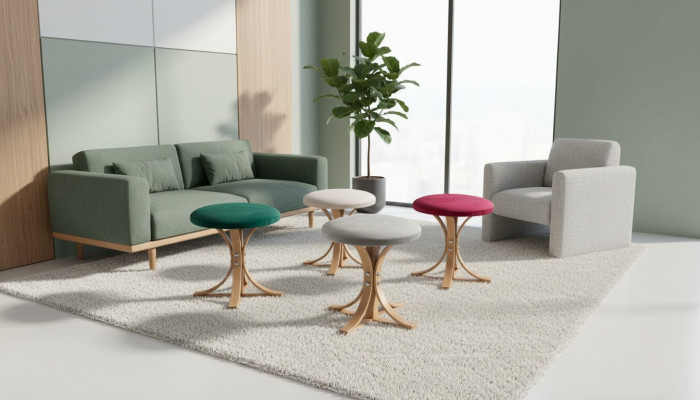 Modern Designer 4x Haapstull Komplett Miwwelen Wunnzëmmer Luxus Ariichtung