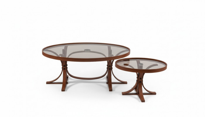 2x Dëscher fir an d'Wunnzëmmer Komplett Luxus Designer Miwwel Stil Modern