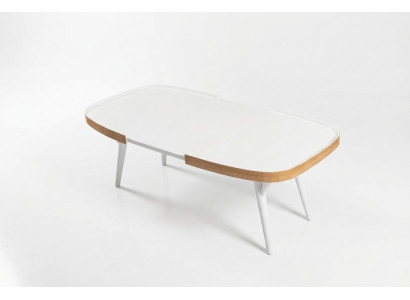Holz Wäiss Couchtisch Wunnzëmmer Designer Modern Ariichtung