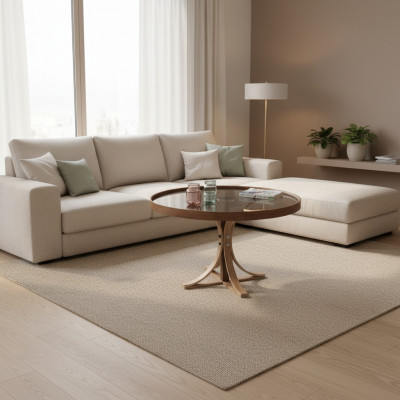 Luxus Couchtisch Wunnzëmmer Ronn Kaffi Dësch Miwwelen Designer Ariichtung