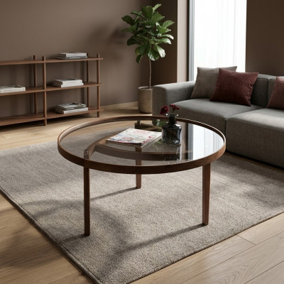 Couchtisch Luxus Wunnzëmmer Beistelltisch Designer Ariichtung Glastësch