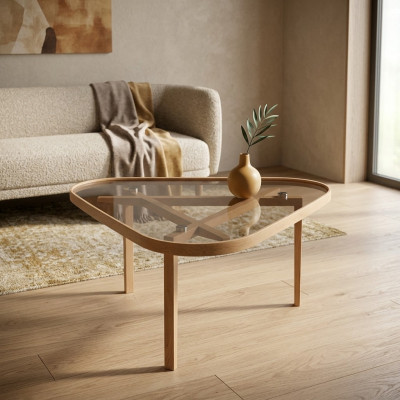 Designer Kaffisdësch Couchtisch Luxus Miwwelen Modern Gliesendësch Ariichtung