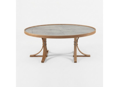 Luxus Stotzëmmer Couchtisch Holz Kaffisdësch Ariichtung Modern Miwwelen