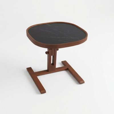 Designer Braun Niewentisch Holz Wunnzëmmer Couchtisch Kaffisdësch Nei