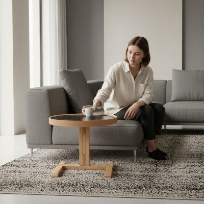 Couchtisch Ronn Wunnzëmmer Bäistelltisch Designer Ariichtung Neie Miwwelen