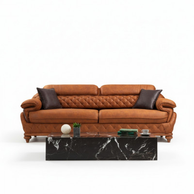 Dreisëtzeger Sofa Couch Wunnzëmmer Polstersofa Modernen Design Luxusmébel