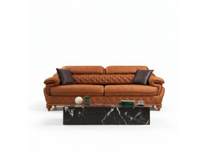 Dreisëtzeger Sofa Couch Wunnzëmmer Polstersofa Modernen Design Luxusmébel