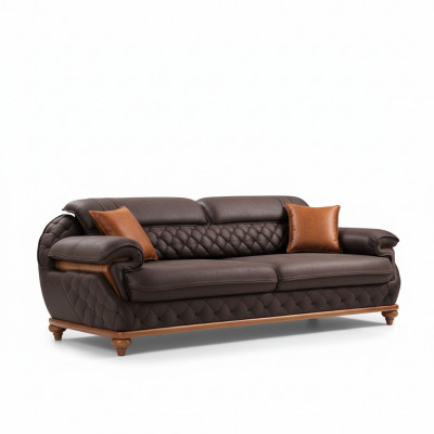 Wunnzëmmer Polstersoffen Modern Drësëtzer Sofa Canapé Luxus Polstermiwwelen