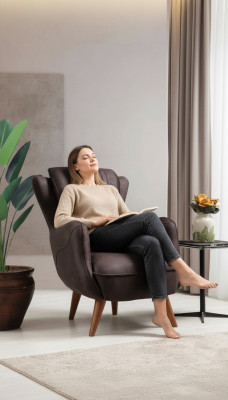 Luxus Miwwelen Wunnzëmmer Sessel Polstersëtz Modernen Design Polstersessel