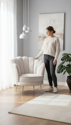 Luxus Wunnzëmmer Miwwelen Design Fautteuil Modern Polstersëtz Nei Sëtz